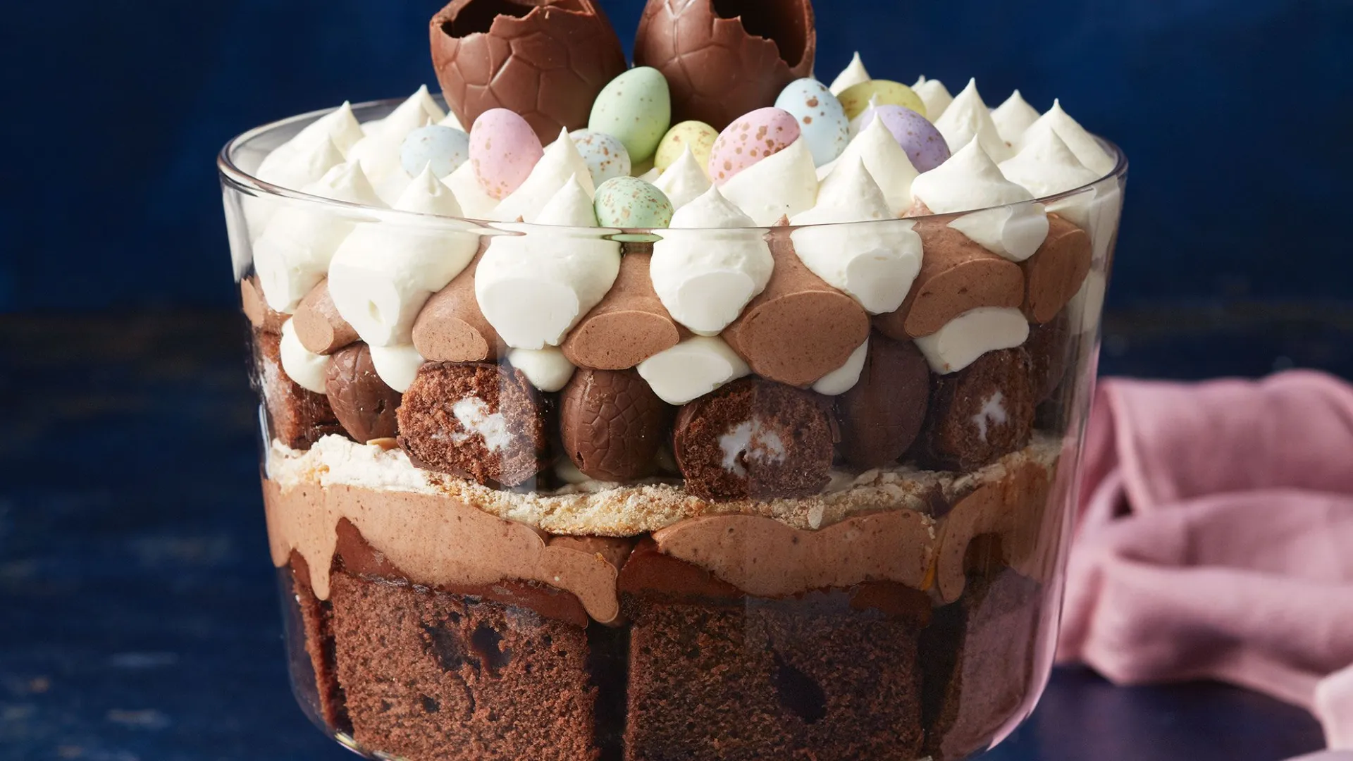 Chocolate Easter trifle recipe